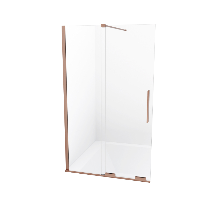 Parawan nawannowy SMART COPPER BRUSHED 120x150 szkło 8 mm NEW TRENDY EXK-7804