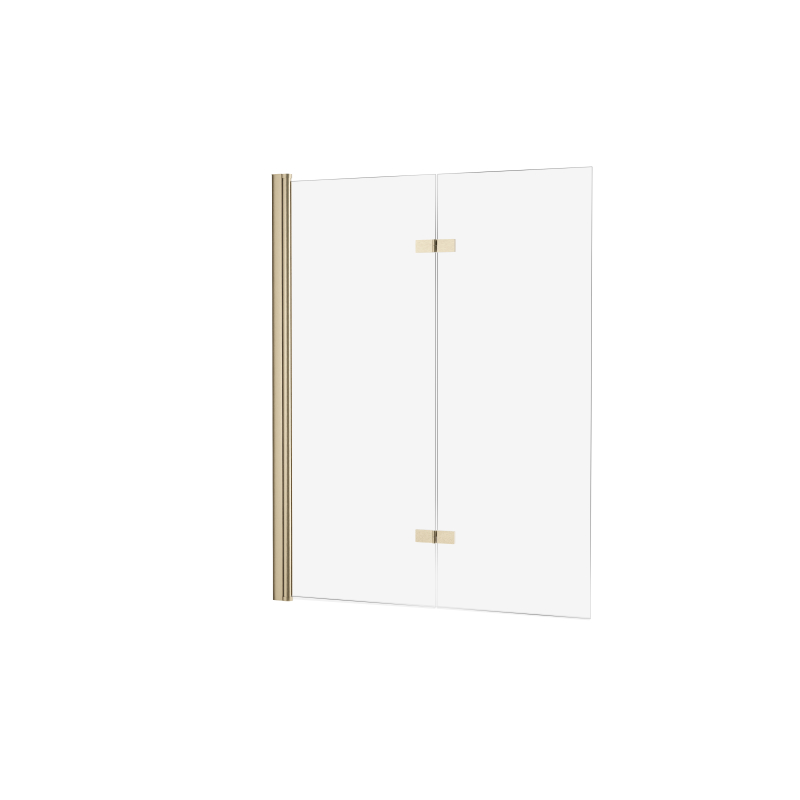 Parawan nawannowy NEW SOLEO GOLD BRUSHED 110x140 szkło 6 mm NEW TRENDY P-0188