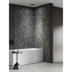 Parawan nawannowy NESTA LIGHT GOLD 100x150 szkło 8 mm NEW TRENDY P-0208-WL