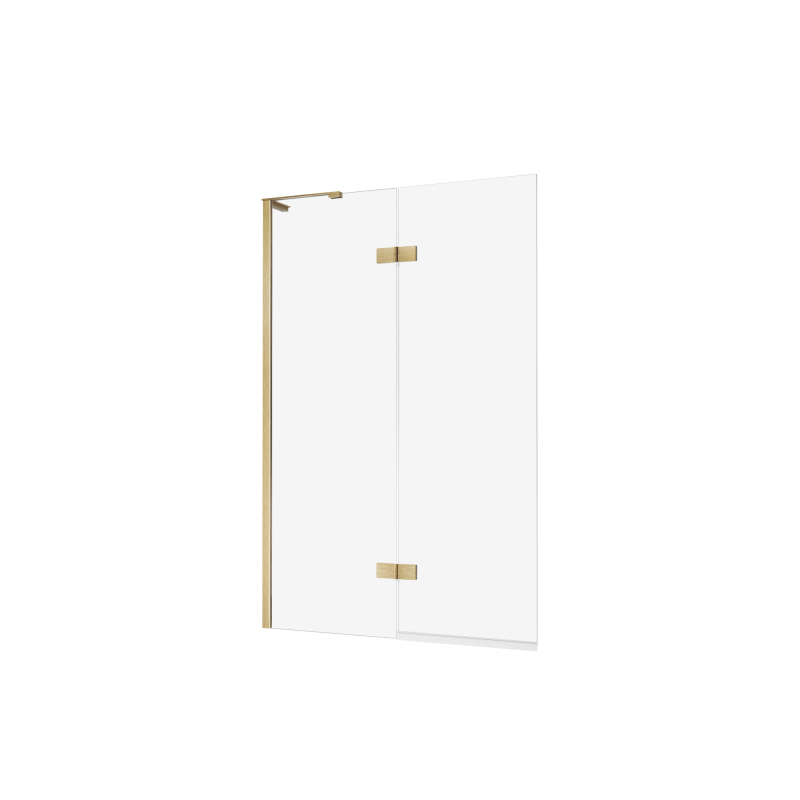 Parawan nawannowy NESTA GOLD BRUSHED 120x150 szkło 6 mm NEW TRENDY P-0250-WL