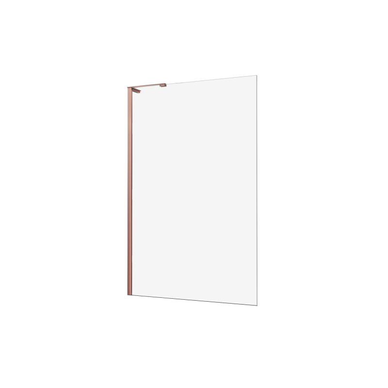 Parawan nawannowy NESTA COPPER BRUSHED 80x150 szkło 8 mm NEW TRENDY P-0218-WL