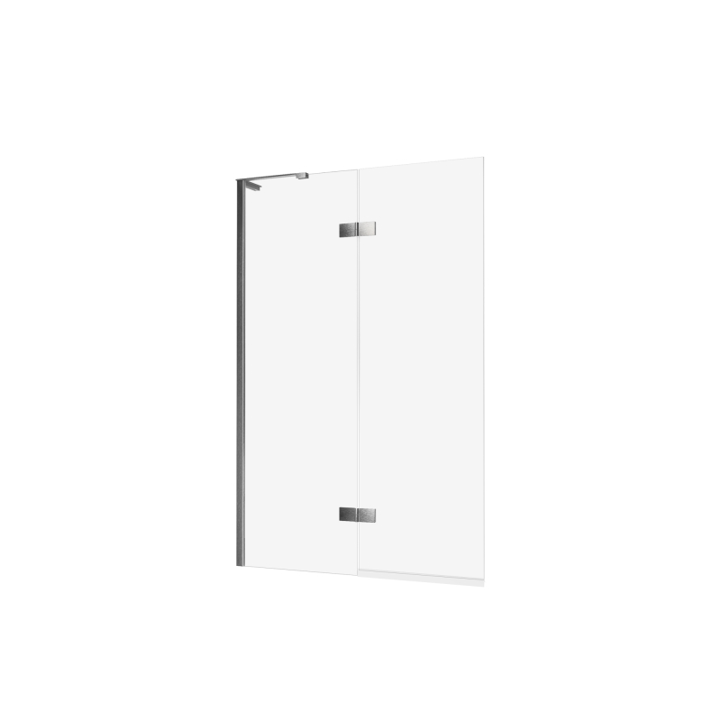 Parawan nawannowy NESTA GUNMETAL BRUSHED 120x150 szkło 6 mm NEW TRENDY P-0262-WL