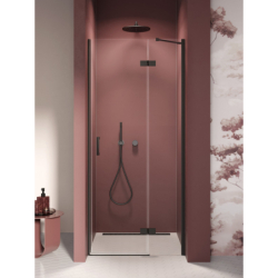 Drzwi wnękowe NESTA BLACK 100x200 szkło 6 mm NEW TRENDY D-0861A