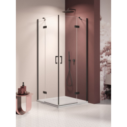 Kabina prysznicowa NESTA BLACK 110x80x200 szkło 6 mm NEW TRENDY K-3771