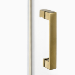 Kabina prysznicowa NESTA GOLD BRUSHED 100x90x200 szkło 6 mm NEW TRENDY K-4414