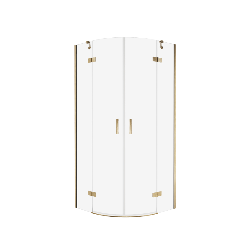 Kabina prysznicowa NESTA GOLD BRUSHED 80x90x200 szkło 6 mm NEW TRENDY K-4485