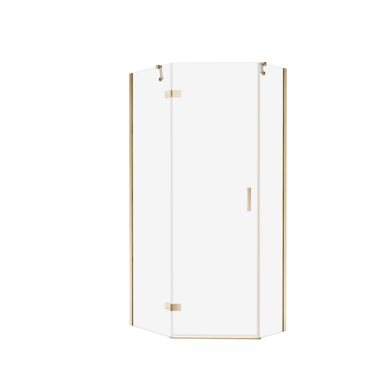 Kabina prysznicowa NESTA GOLD BRUSHED 100x80x200 szkło 6 mm NEW TRENDY K-4486