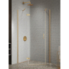 Kabina prysznicowa NESTA GOLD BRUSHED 100x80x200 szkło 6 mm NEW TRENDY K-4487