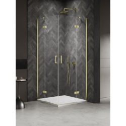 Kabina prysznicowa NESTA LIGHT GOLD 80x120x200 szkło 6 mm NEW TRENDY K-4554