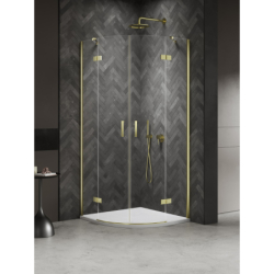 Kabina prysznicowa NESTA LIGHT GOLD 10x100x200 szkło 6 mm NEW TRENDY K-4577