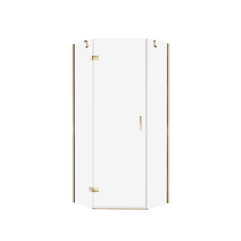 Kabina prysznicowa NESTA LIGHT GOLD 90x90x200 szkło 6 mm NEW TRENDY K-4581