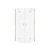 Kabina prysznicowa NESTA LIGHT GOLD 80x80x200 szkło 6 mm NEW TRENDY K-4583
