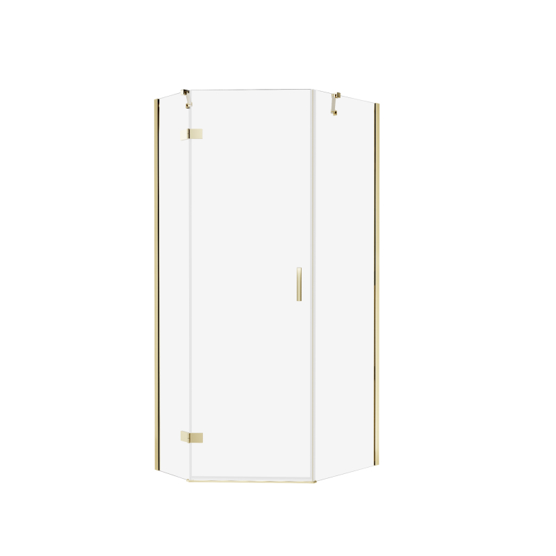 Kabina prysznicowa NESTA LIGHT GOLD 100x80x200 szkło 6 mm NEW TRENDY K-4589