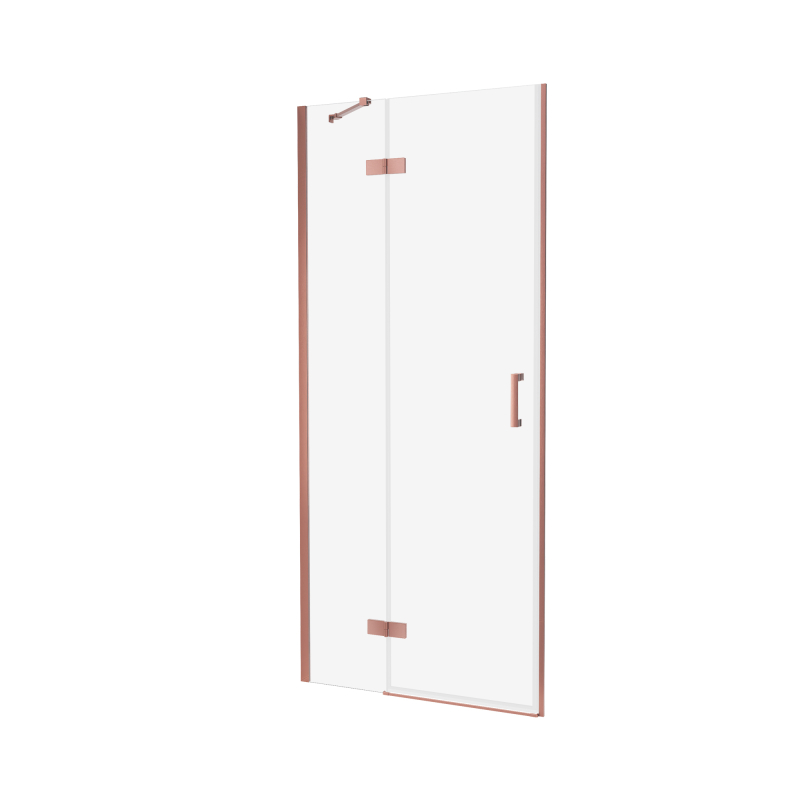 Drzwi wnękowe NESTA COPPER BRUSHED 110x200 szkło 6 mm NEW TRENDY D-0923A