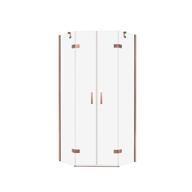 Kabina prysznicowa NESTA COPPER BRUSHED 100x80x200 szkło 6 mm NEW TRENDY K-4685