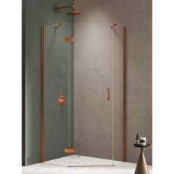 Kabina prysznicowa NESTA COPPER BRUSHED 100x80x200 szkło 6 mm NEW TRENDY K-4687