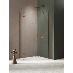 Kabina prysznicowa NESTA COPPER BRUSHED 100x80x200 szkło 6 mm NEW TRENDY K-4689