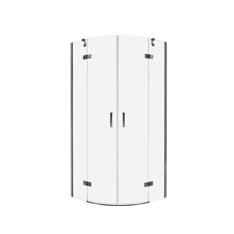 Kabina prysznicowa NESTA GUNMETAL BRUSHED 90x90x200 szkło 6 mm NEW TRENDY K-4782