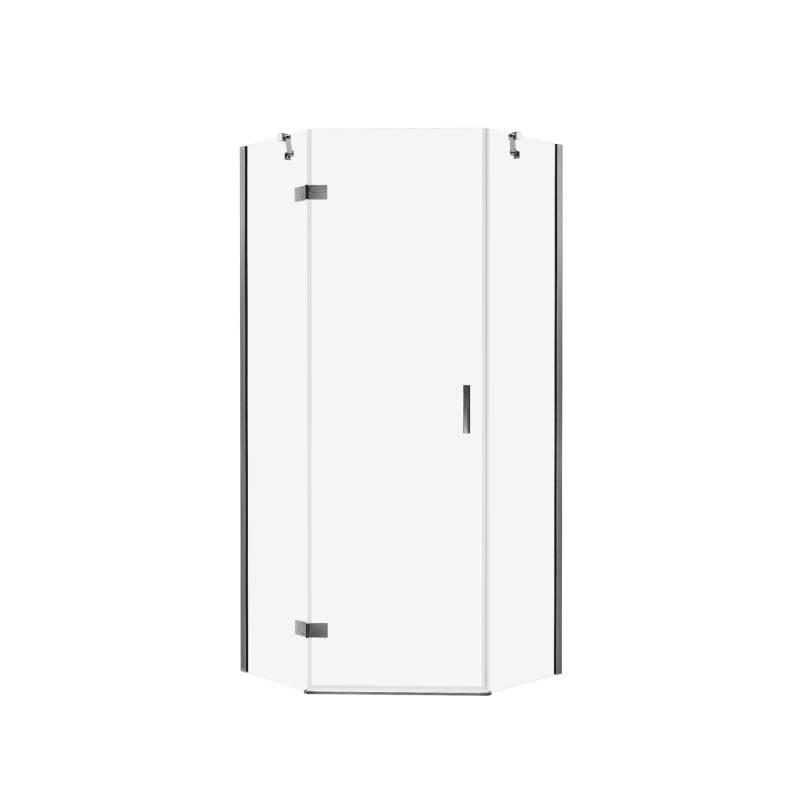 Kabina prysznicowa NESTA GUNMETAL BRUSHED 90x90x200 szkło 6 mm NEW TRENDY K-4788