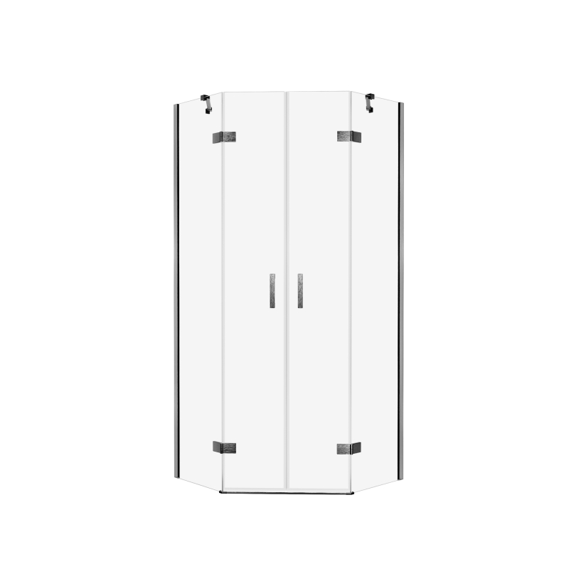 Kabina prysznicowa NESTA GUNMETAL BRUSHED 80x80x200 szkło 6 mm NEW TRENDY K-4789