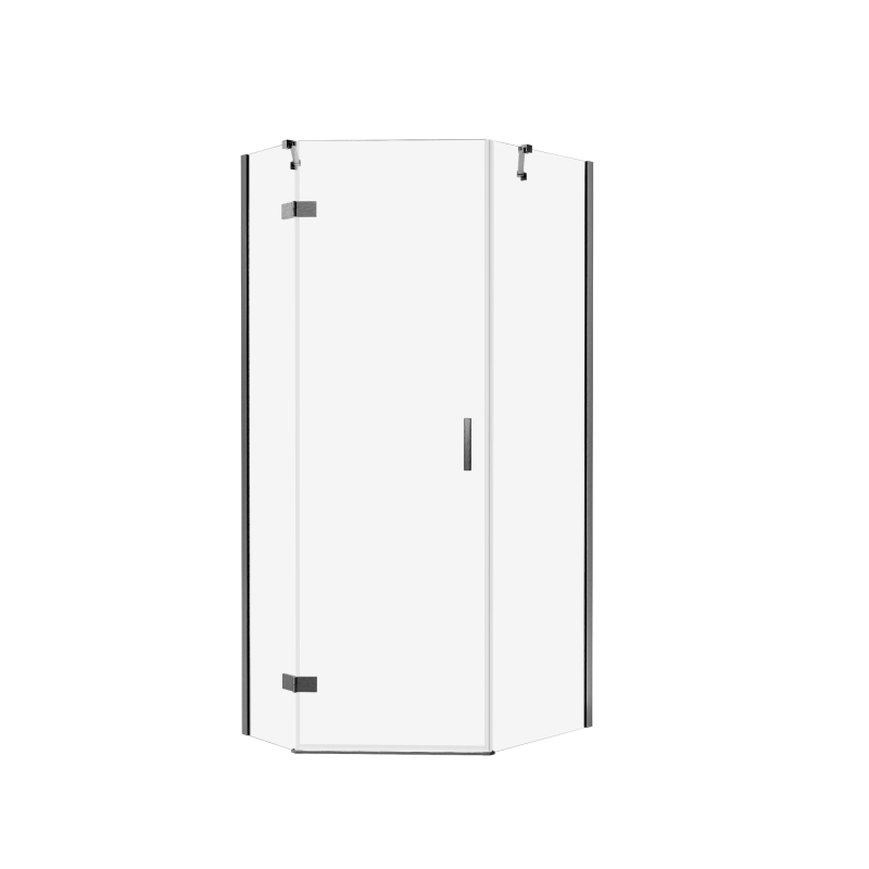 Kabina prysznicowa NESTA GUNMETAL BRUSHED 100x80x200 szkło 6 mm NEW TRENDY K-4794