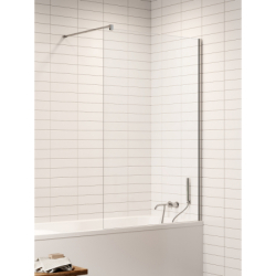 Parawan nawannowy NESTA CHROME 70x150 szkło 8 mm NEW TRENDY P-0193-WP