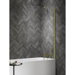 Parawan nawannowy NESTA LIGHT GOLD 70x150 szkło 8 mm NEW TRENDY P-0205