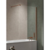 Parawan nawannowy NESTA COPPER BRUSHED 70x150 szkło 8 mm NEW TRENDY P-0217-WP