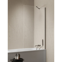 Parawan nawannowy NESTA GUNMETAL BRUSHED 60x150 szkło 8 mm NEW TRENDY P-0222