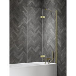 Parawan nawannowy NESTA LIGHT GOLD 110x150 szkło 6 mm NEW TRENDY P-0242