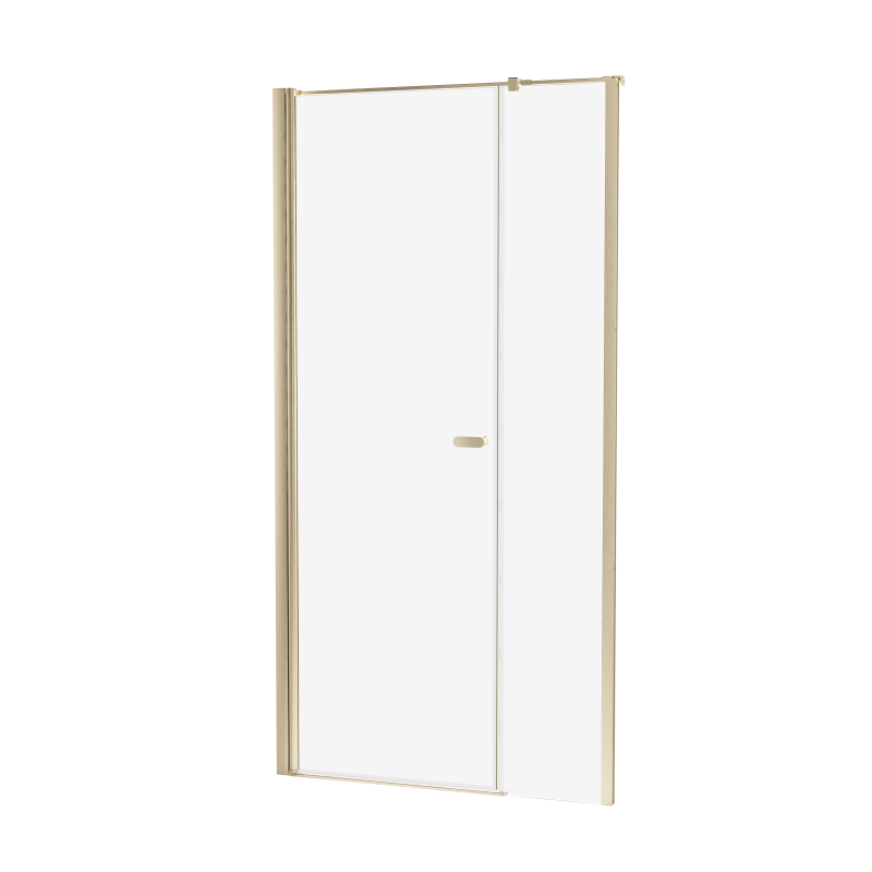 Drzwi wnękowe NEW SOLEO GOLD BRUSHED 150x195 szkło 6 mm NEW TRENDY D-0991A-WP