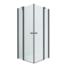 Kabina prysznicowa NEW SOLEO BLACK 80x110x195 szkło 6 mm NEW TRENDY K-4365
