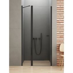 Drzwi wnękowe NEW SOLEO BLACK 80x195 szkło 6 mm NEW TRENDY D-0836A