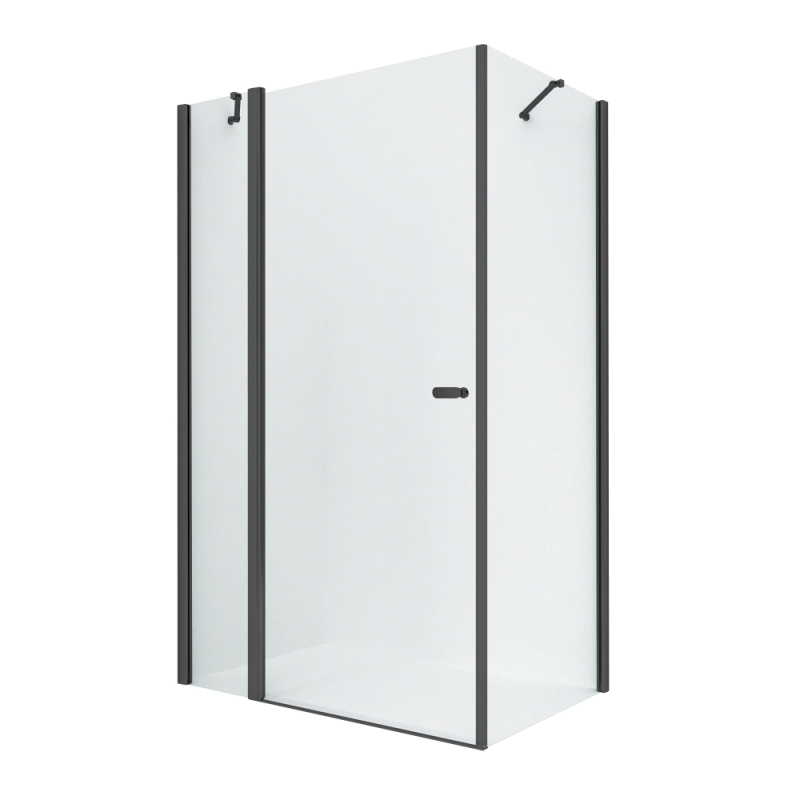 Kabina prysznicowa NEW SOLEO BLACK 80x120x195 szkło 6 mm NEW TRENDY K-4361