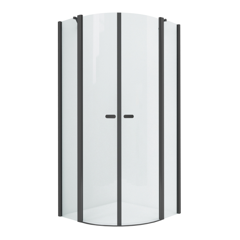 Kabina prysznicowa NEW SOLEO BLACK 80x90x195 szkło 6 mm NEW TRENDY K-3595