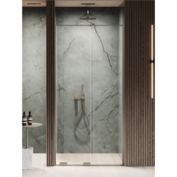 Drzwi wnękowe SMART GUNMETAL BRUSHED 130x200 szkło 8 mm NEW TRENDY EXK-7818