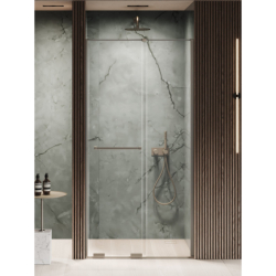 Drzwi wnękowe SMART GUNMETAL BRUSHED 130x200 szkło 8 mm NEW TRENDY EXK-7827