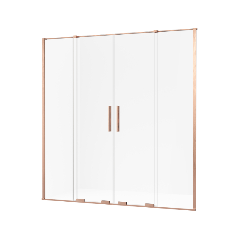 Drzwi wnękowe SMART COPPER BRUSHED 130x200 szkło 8 mm NEW TRENDY EXK-7661