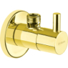 Zawór kątowy z głowicą ceramiczną 1/2" - 3/8" - okrągły  złoty DEANTE VFA_Z62R