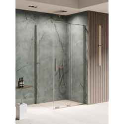 Kabina prysznicowa SMART GUNMETAL BRUSHED 160x80x200 szkło 8 mm NEW TRENDY EXK-7869