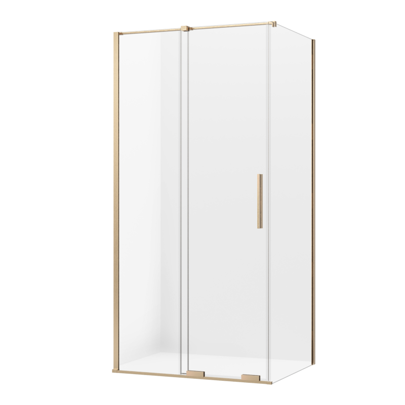 Kabina prysznicowa SMART GOLD BRUSHED 160x120x200 szkło 8 mm NEW TRENDY EXK-7559