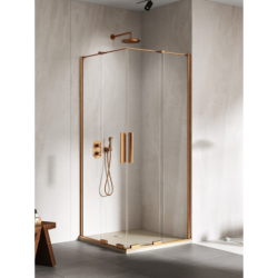 Kabina prysznicowa SMART COPPER BRUSHED 100x110x200 szkło 8 mm NEW TRENDY EXK-7747