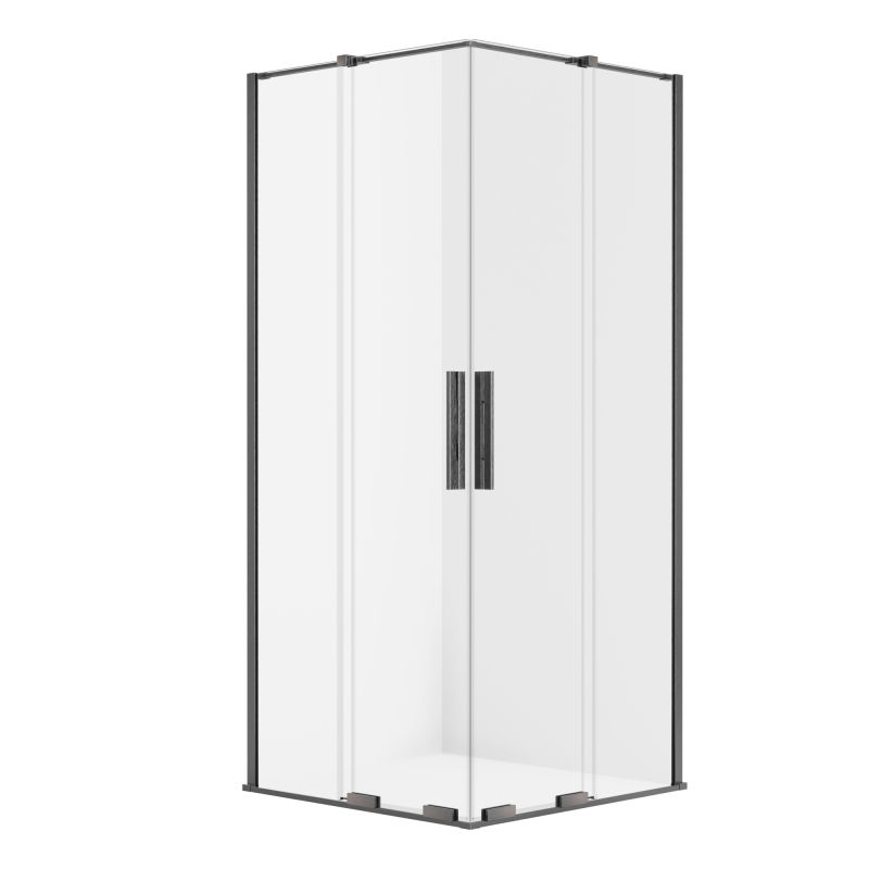 Kabina prysznicowa SMART GUNMETAL BRUSHED 80x80x200 szkło 8 mm NEW TRENDY EXK-7909