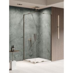 Kabina prysznicowa SMART GUNMETAL BRUSHED 80x110x200 szkło 8 mm NEW TRENDY EXK-7912