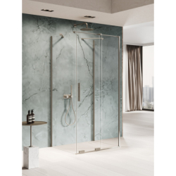 Kabina prysznicowa SMART GUNMETAL BRUSHED 130x100x200 szkło 8 mm NEW TRENDY EXK-7935