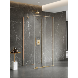 Kabina prysznicowa SMART GOLD BRUSHED 110x90x200 szkło 8 mm NEW TRENDY EXK-7614