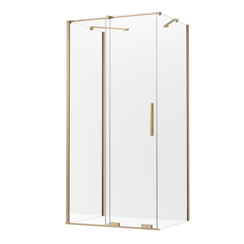 Kabina prysznicowa SMART GOLD BRUSHED 130x90x200 szkło 8 mm NEW TRENDY EXK-7620
