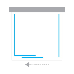 Kabina prysznicowa SMART GOLD BRUSHED 130x100x200 szkło 8 mm NEW TRENDY EXK-7621