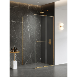 Kabina prysznicowa SMART GOLD BRUSHED 110x80x200 szkło 8 mm NEW TRENDY EXK-7565
