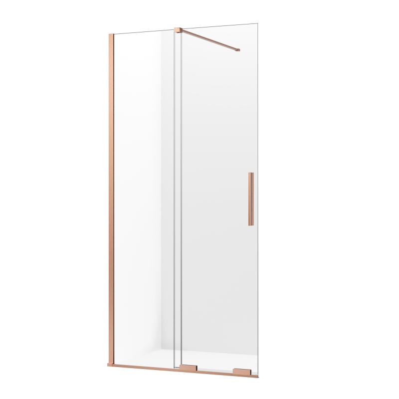 Kabina walk-in SMART COPPER BRUSHED 110x200 szkło 8 mm NEW TRENDY EXK-7770